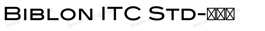 Biblon ITC Std字体转换